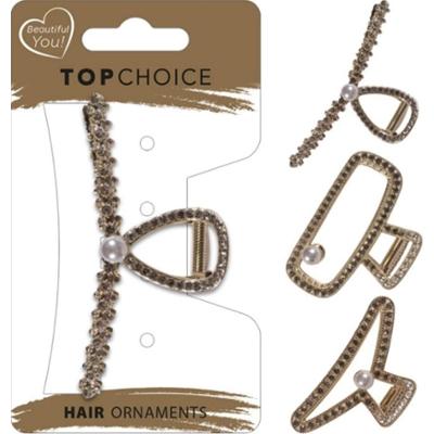 Top Choice 26966 Zircons L klamra do włosów 1 sztuka
