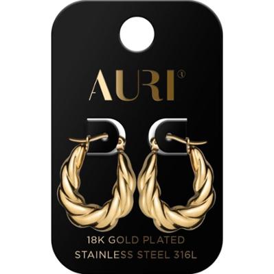 Auri kolczyki wiszące plecione 2 sztuki