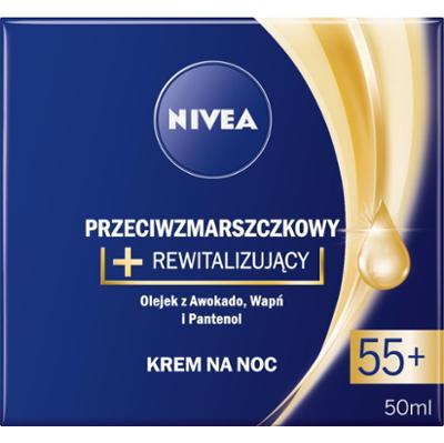 Nivea Przeciwzmarszczkowy + Rewitalizujący krem na noc 55+ 50 ml