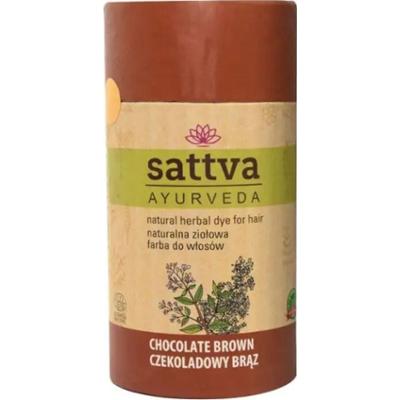 Sattva Henna Naturalna ziołowa farba do włosów Czekoladowy brąz 150 g