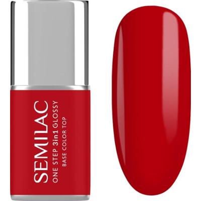 Semilac S530 Lakier Hybrydowy 3w1 One Step Glossy Scarlet 7 ml