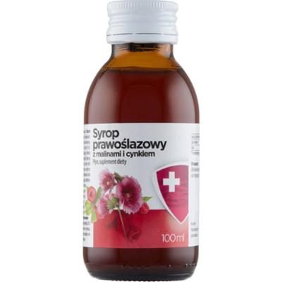 Aflofarm syrop prawoślazowy z malinami i cynkiem 100 ml