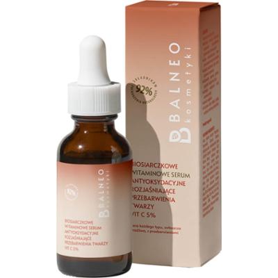 Balneokosmetyki Biosiarczkowe Witaminowe Serum rozjaśniające przebarwienia twarzy antyoksydacyjne vit C 5% 30ml
