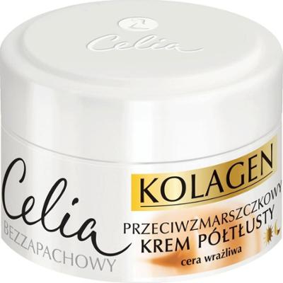 Celia Kolagen krem przeciwzmarszczkowy półtłusty z kozim mlekiem na dzień i na noc 50 ml