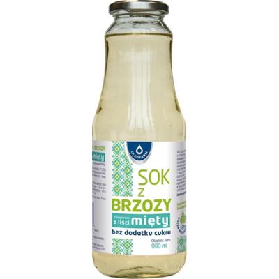 Oleofarm sok z brzozy z miętą 990 ml