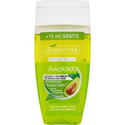 Bielenda Bouquet Nature Awokado Łagodny 2-fazowy płyn do demakijażu oczu 140 ml