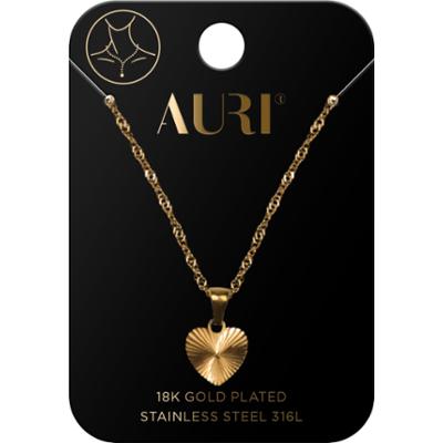 Auri Naszyjnik Ryflowane Serce