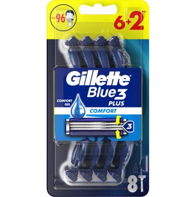 Gillette Blue3 Plus Comfort, maszynki jednorazowe dla mężczyzn, 8 sztuk