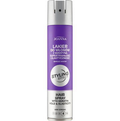 Joanna Styling Effect Lakier do włosów z keratyną bardzo mocny 250 ml