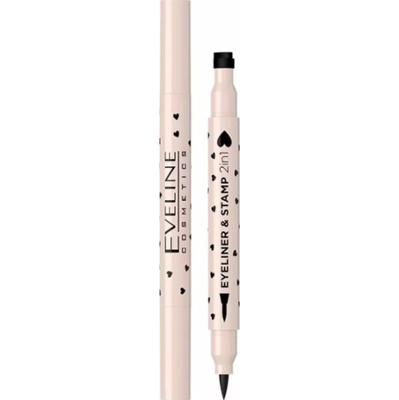 Eveline Eyeliner & Stamp eyeliner ze stemplem serce 2 w 1