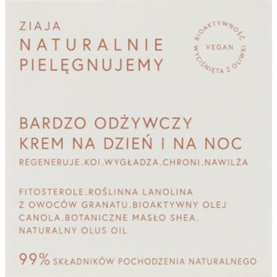 Ziaja Naturalnie Pielęgnujemy bardzo odżywczy krem na dzień i na noc 50 ml