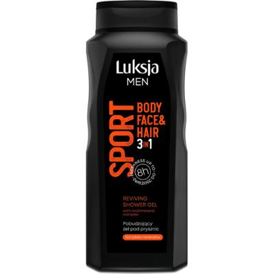 Luksja Men Sport Pobudzający żel pod prysznic 3w1 500 ml