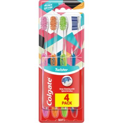 COLGATE Twister Design Edition 4-pack szczoteczka do zębów