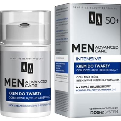 AA MEN krem do twarzy odbudowująco-regenerujący Advanced Care Intensive 50+ 50 ml