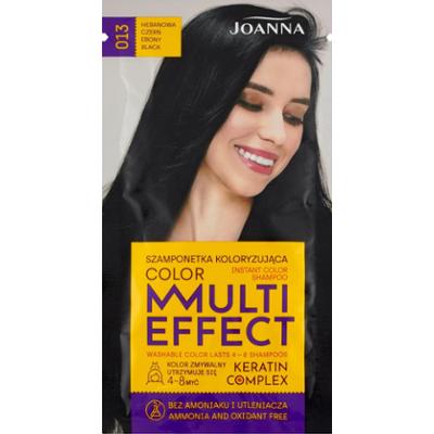 Joanna Multi Effect color Szamponetka koloryzująca hebanowa czerń 013 35 g