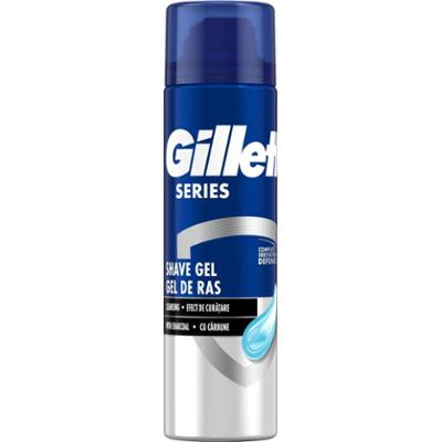 Gillette Series Oczyszczający żel do golenia z węglem aktywnym, 200 ml