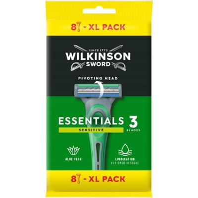 Wilkinson Sword Essentials 3 XL Sensitive maszynka do golenia 3-ostrzowa 8 sztuk