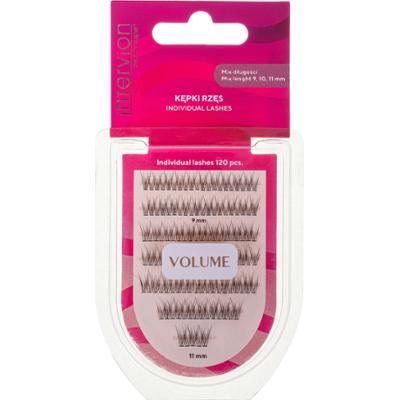 Intervion kępki rzęs 9/10/11 mm, 120 szt.