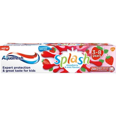 Aquafresh Splash Strawberry Pasta do zębów z fluorkiem 50 ml