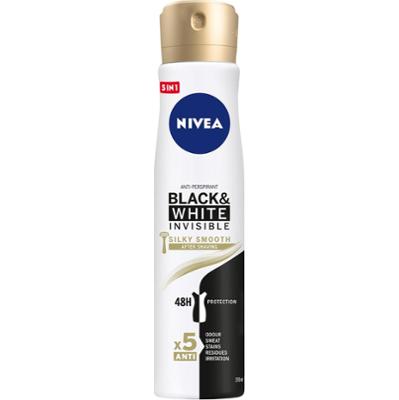 Nivea Black&White Invisible Silky Smooth Antyperspirant Spray 250 ml