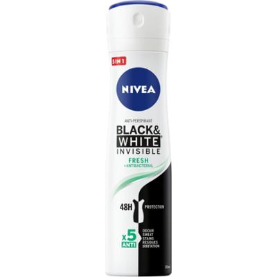 Black&White Invisible Fresh Antyperspirant Spray 150 ml