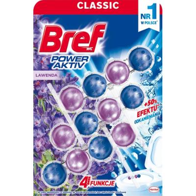 Bref WC Power Aktiv Zawieszka myjąco-zapachowa do muszli lawenda 3 x 50 g