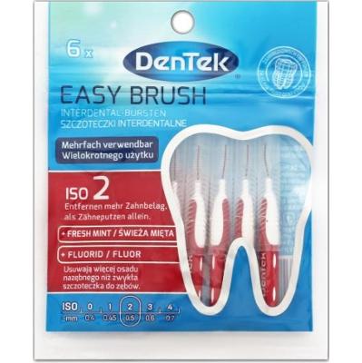 DENTEK szczoteczki międzyzębowe EasyBrush, rozm. 2, 6 szt.