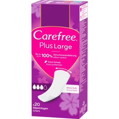 Carefree Plus Large wkładki higieniczne 20 sztuk