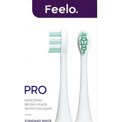 Feelo Pro White Standard końcówki do szczoteczki sonicznej 2 sztuki