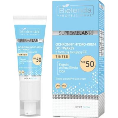 Bielenda Professional Supremelab Hydra Glow Ochronny hydro-krem do twarzy z formułą tonującą CC SPF50 40 ml