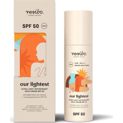 Resibo Our Lightest ultra lekki krem do twarzy z antyoksydantami spf 50 50 ml