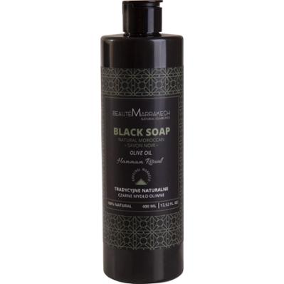 BEAUTE MARRAKECH CZARNE MYDŁO OLIWNE POD PRYSZNIC W PŁYNIE 400ml
