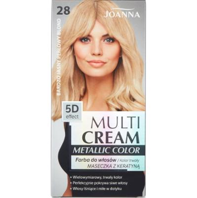 MULTI CREAM COLOR metallic Farba  Bardzo jasny perłowy blond /28/
