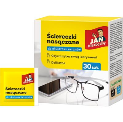 Jan Niezbędny ściereczki nasączone do okularów i ekranów 32 sztuki