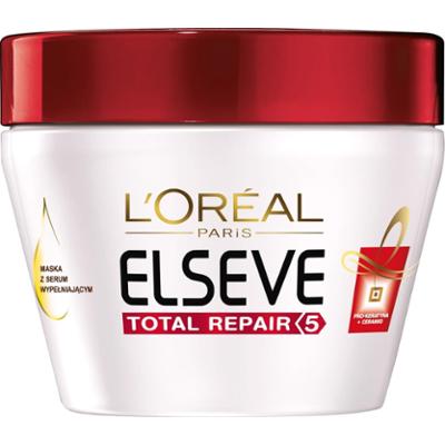 L'Oreal Paris Elseve Total Repair 5 Maska z serum wypełniającym do włosów zniszczonych 300 ml