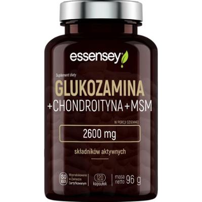 Essensey Glukozamina + Chondroityna + MSM 120 kapsułek