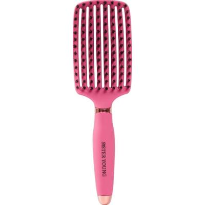 Sister Young Ovia Fuchsia szczotka do włosów z włosiem dzika 1 szt.