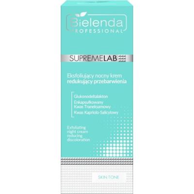 Bielenda eksfoliujący krem do twarzy redukujący przebarwienia na noc Supremelab Skin Tone 50 ml
