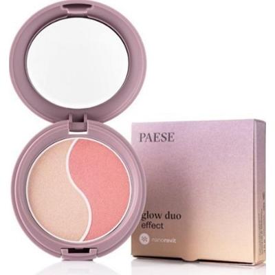 Paese puder rozświetlający i róż do policzków Nanorevit Glow Duo Effect 4,5 g
