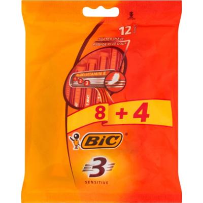 Bic 3 Sensitive Jednoczęściowe maszynki do golenia 12 sztuk
