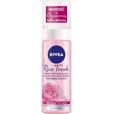Nivea Rose Touch Pianka oczyszczająca do twarzy z organiczną wodą różaną 150 ml