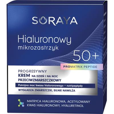Soraya Hialuronowy mikrozastrzyk  krem przeciwzmarszczkowy 50+ 50ml