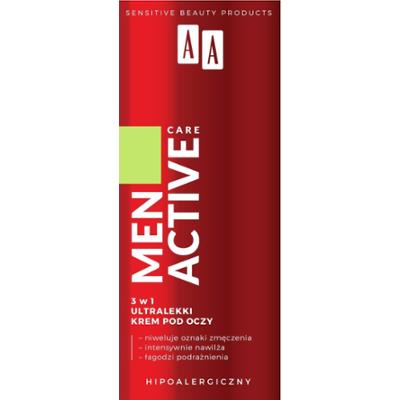 AA MEN ultralekki krem pod oczy 3w1 Active Care 15 ml