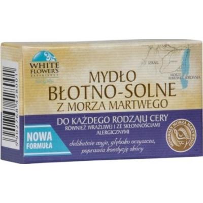 WHITE FLOWER MYDŁO W KOSTCE SOLNO-BLOTNE z Morza Martwego 100G