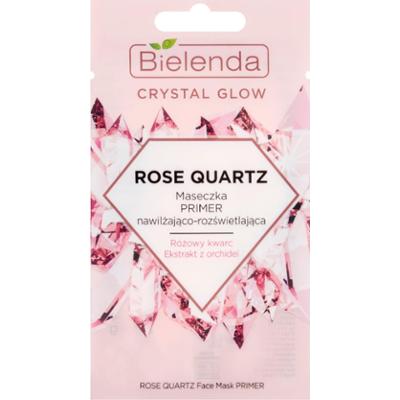 Bielenda Crystal Glow Rose Quartz Maseczka Primer nawilżająco-rozświetlająca 8 g