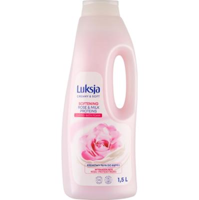 LUKSJA płyn do kąpieli róża/proteiny mleka 1500 ml