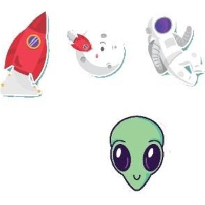 Karteczki memo 4szt. astro