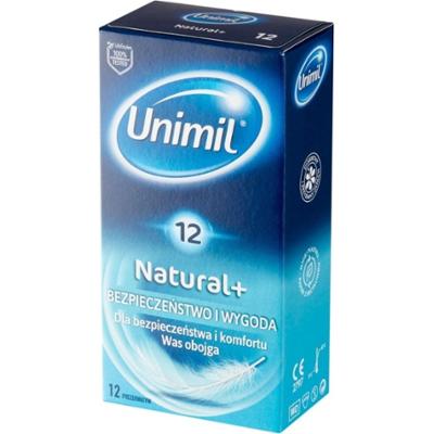 Unimil Natural+ prezerwatywy 12 sztuk