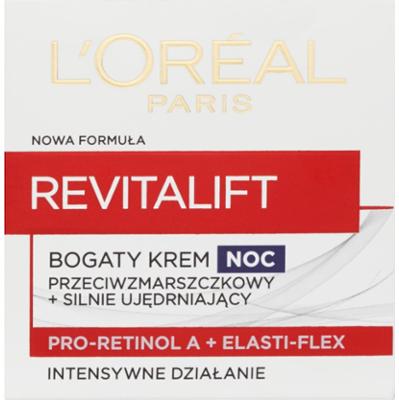 L'Oreal Paris Revitalift Bogaty krem przeciwzmarszczkowy na noc + silnie ujędrniający 50 ml
