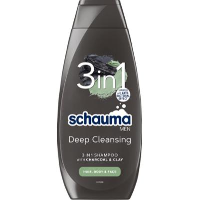 SCHAUMA MEN 3W1 Hair - Body - Face  Szampon i żel do kąpieli, 400 ml